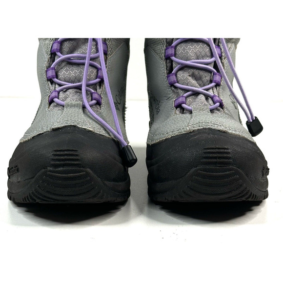 Columbia Bugaboot Plus IV Omni-Heat Boot Girl's Size 6 Gray Purple BY5954-036 - Picture 4 of 11